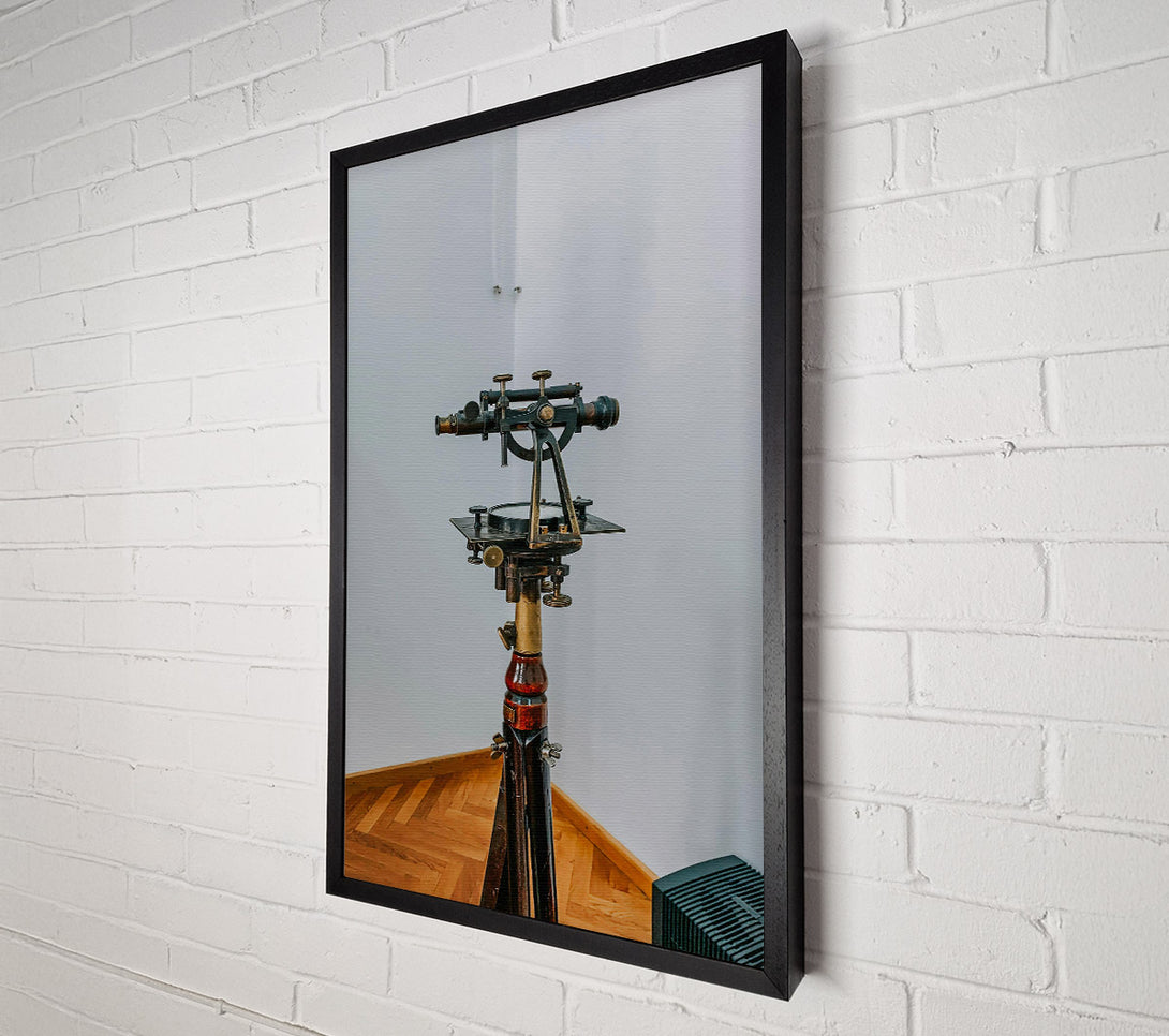  A Canvas Print of Brass Surveying Scope Canvas Wall Art