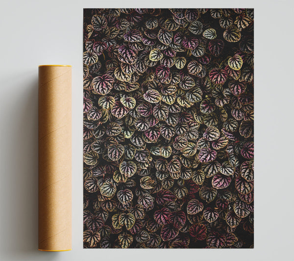Crimson Leaf Mosaic Print
