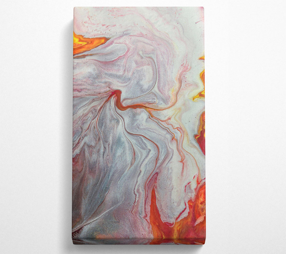  A Canvas Print of Silver And Crimson Flows Canvas Art