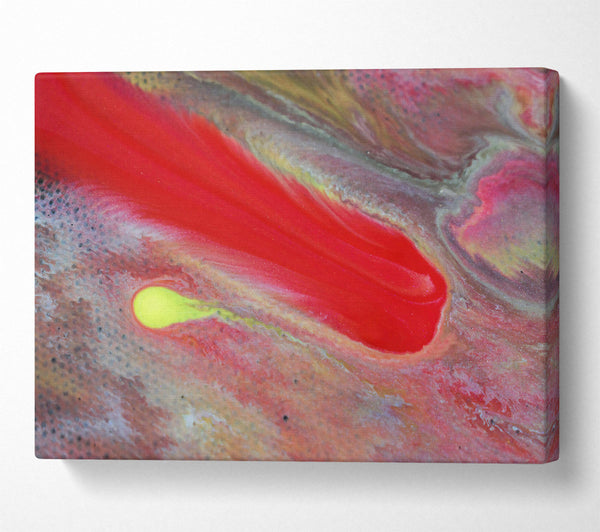  A Canvas Print of Crimson Swirl Abstract Canvas Print
