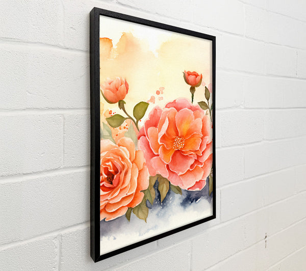 Peach Flowers In Bloom
