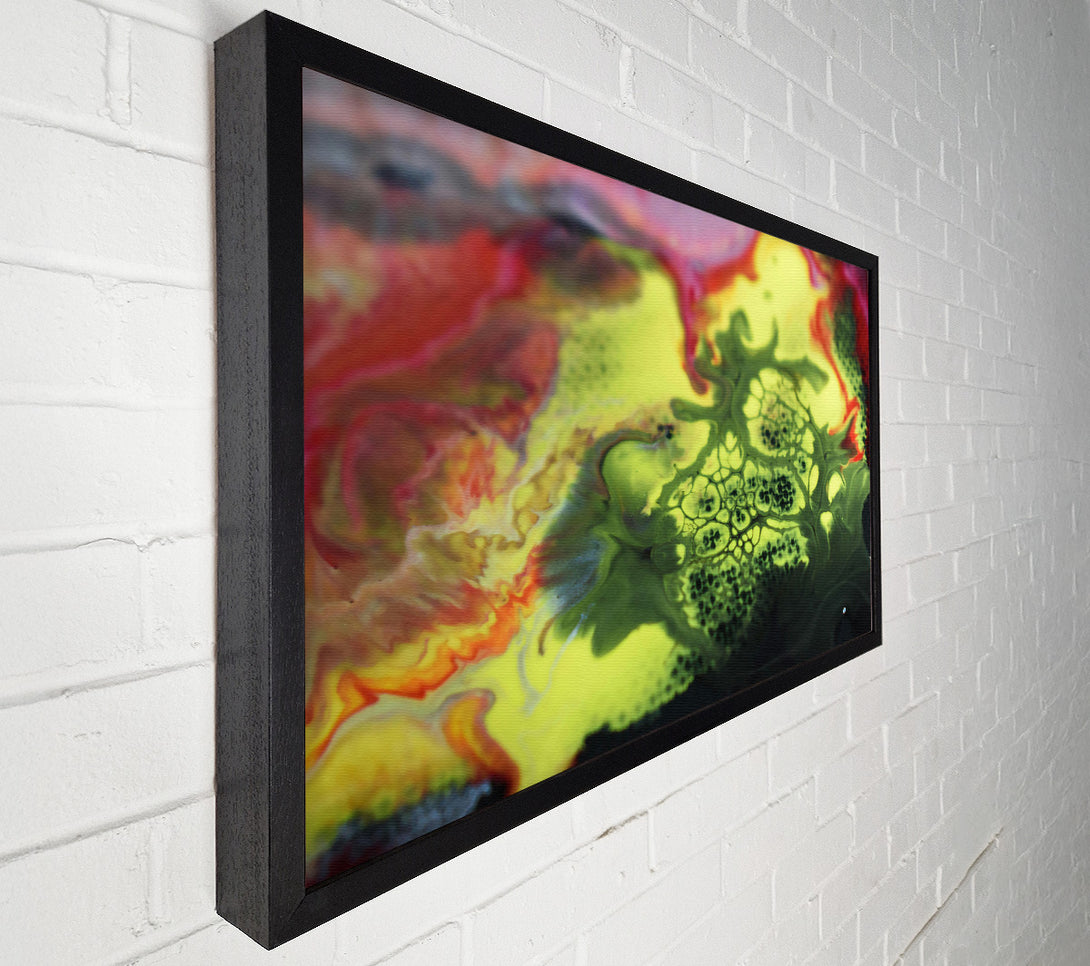  A Canvas Print of Lime Green Abstract Canvas Art