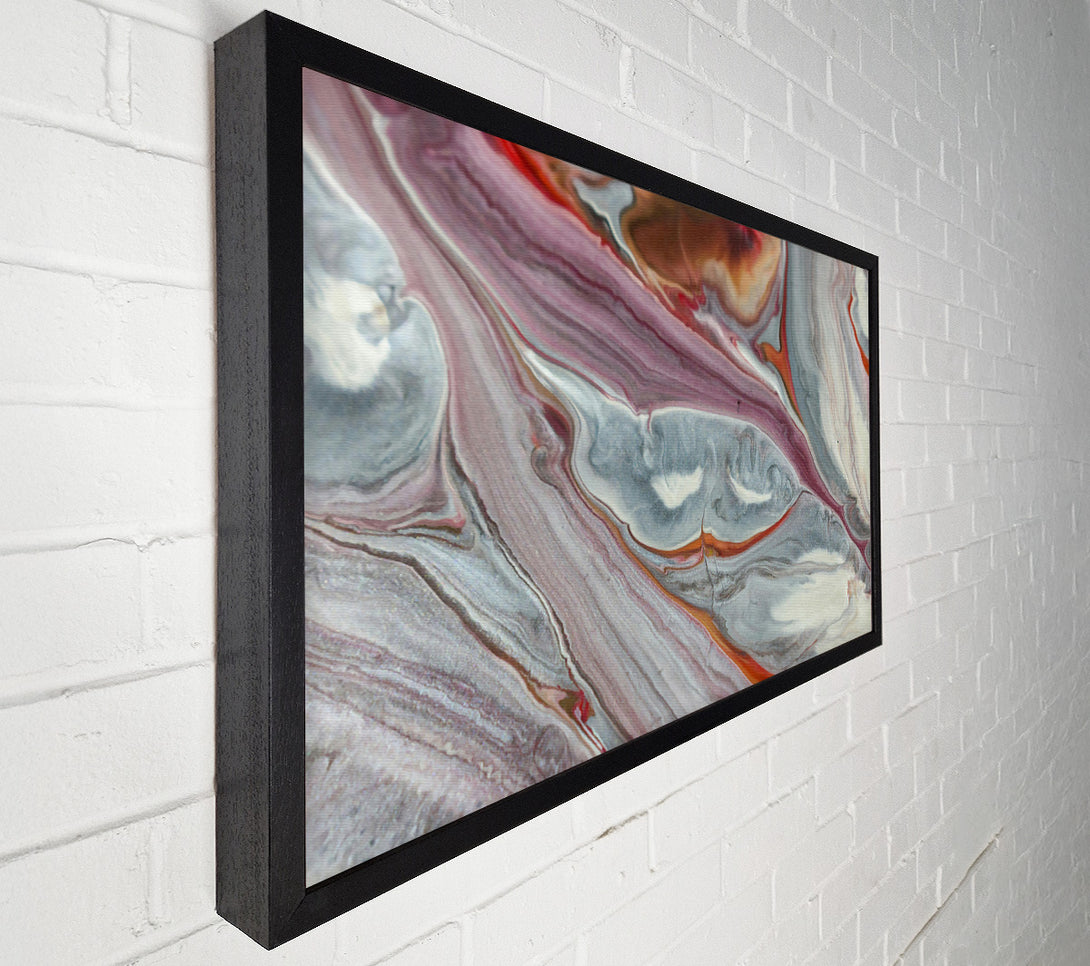  A Canvas Print of Silver Swirling Streams Canvas Wall Art