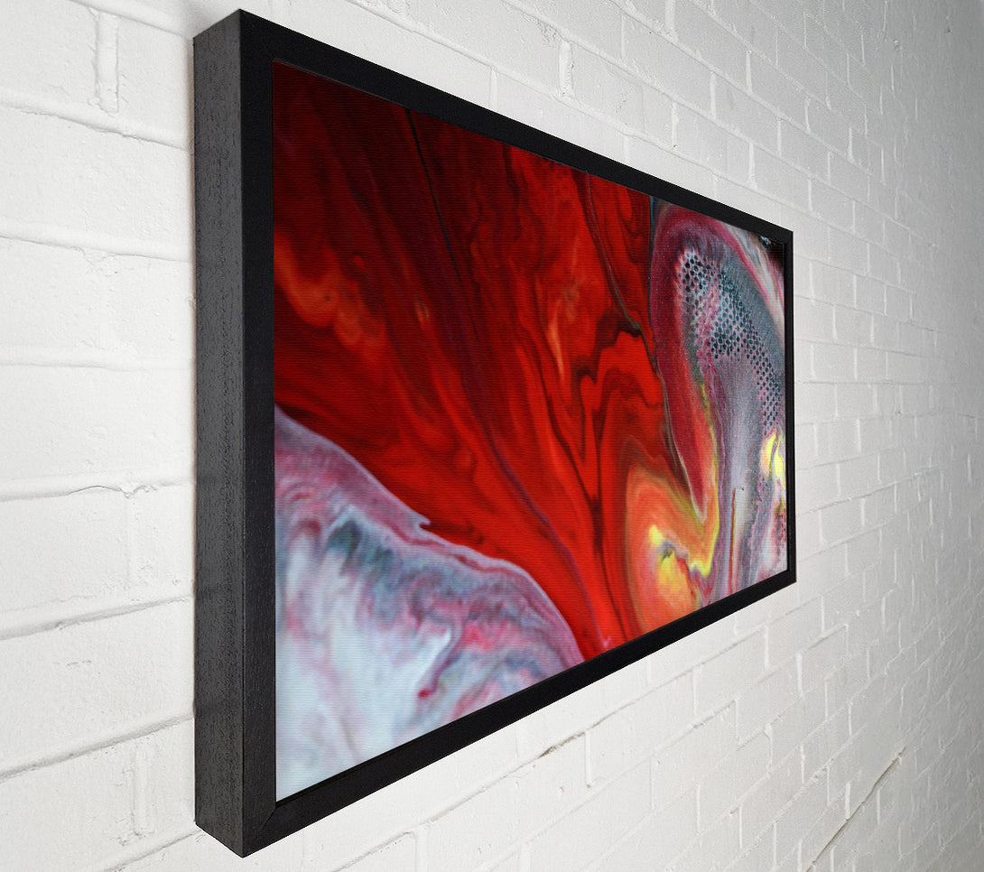  A Canvas Print of Crimson Swirls And Splashes Canvas Art