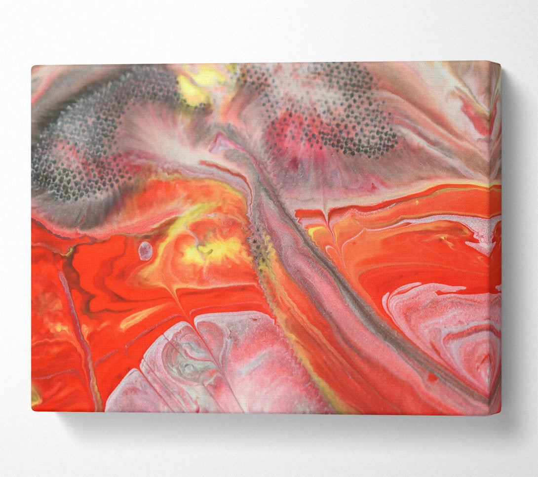  A Canvas Print of Crimson Swirls Of Fire Canvas Art