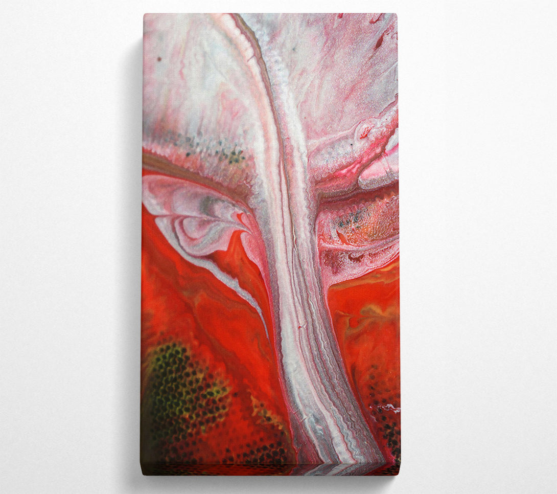  A Canvas Print of Red & White Veins Canvas Print
