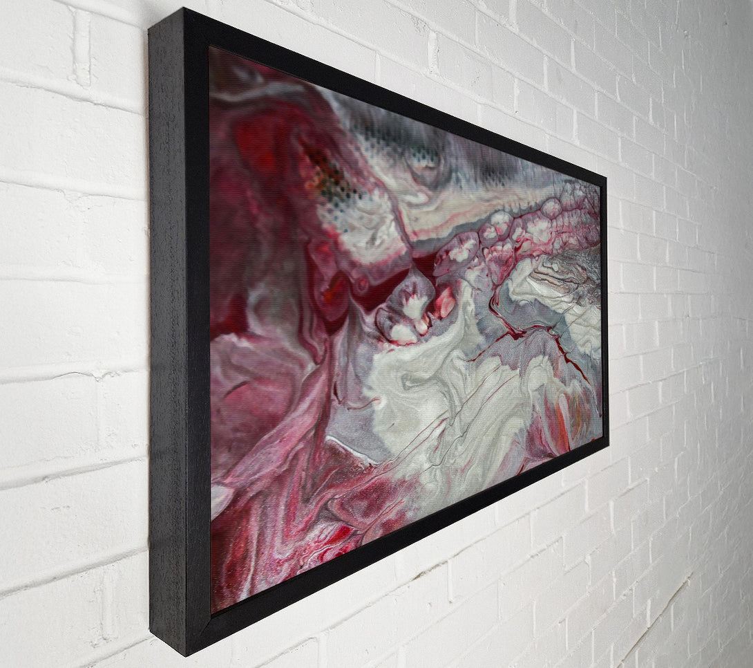  A Canvas Print of Crimson Swirls And Streams Canvas Wall Art
