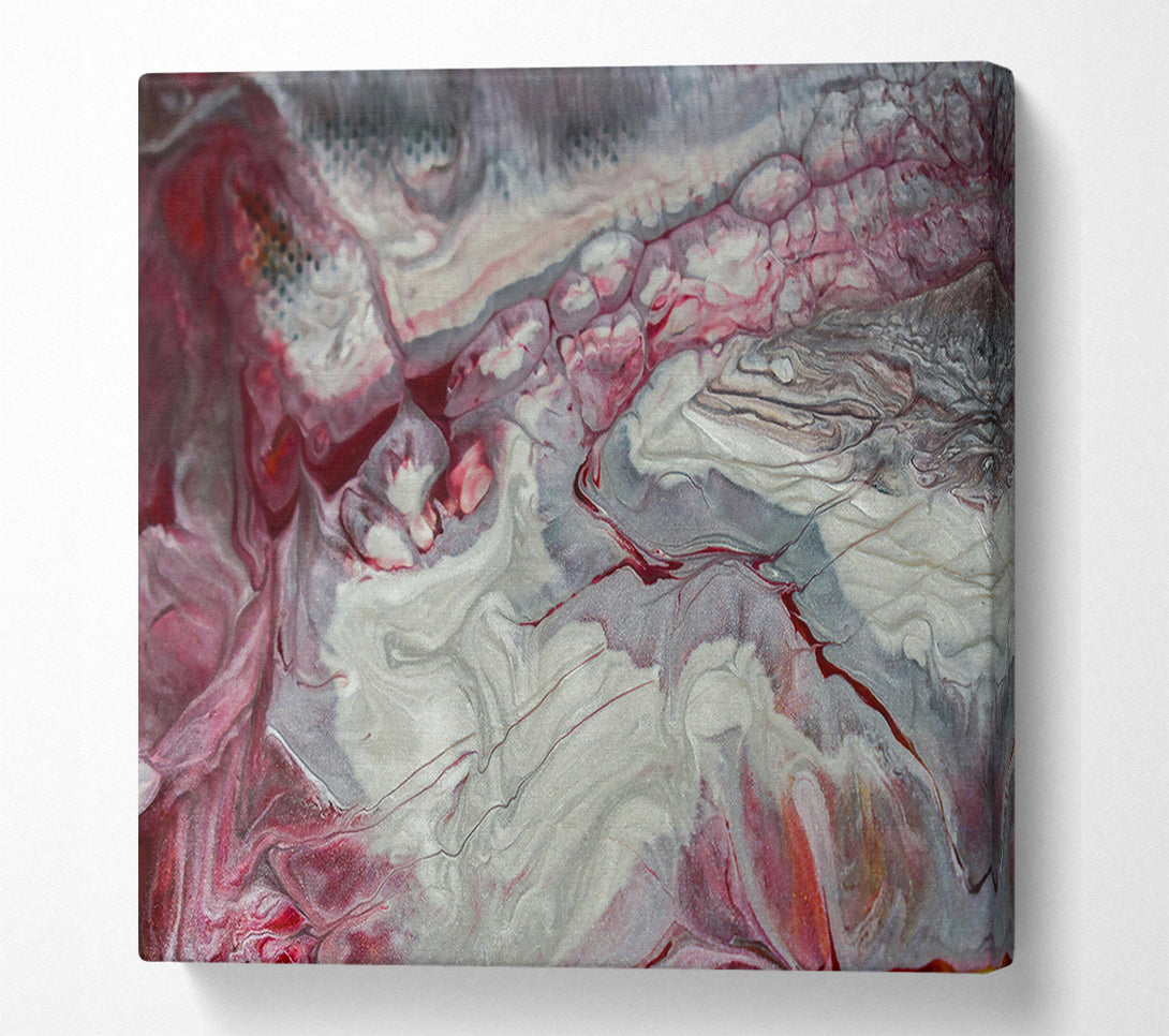  A Canvas Print of Crimson Swirls And Streams Canvas Wall Art