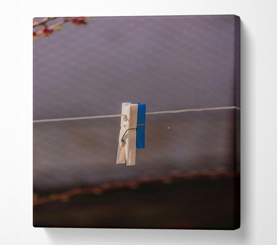  A Canvas Print of Blue And White Hold Canvas Art