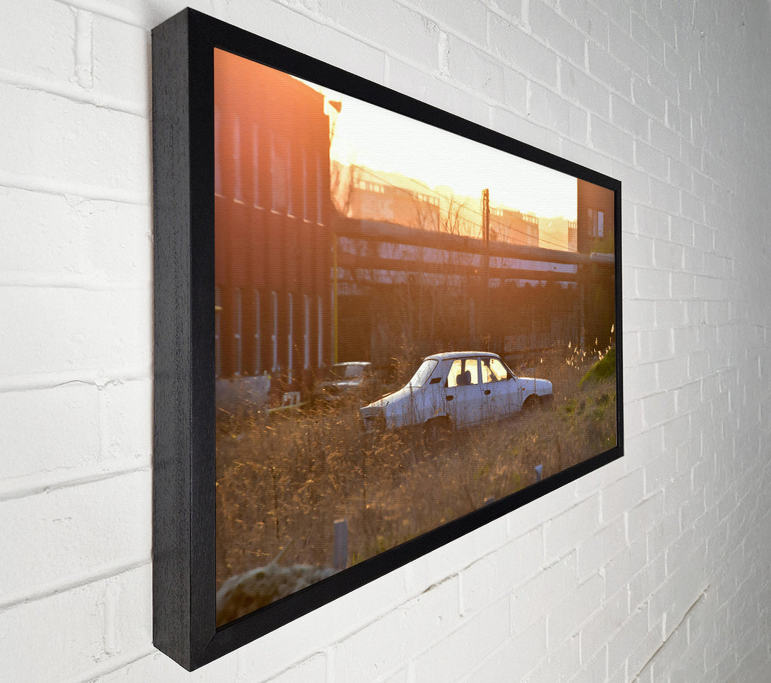  A Canvas Print of Golden Hour Abandonment Canvas Print