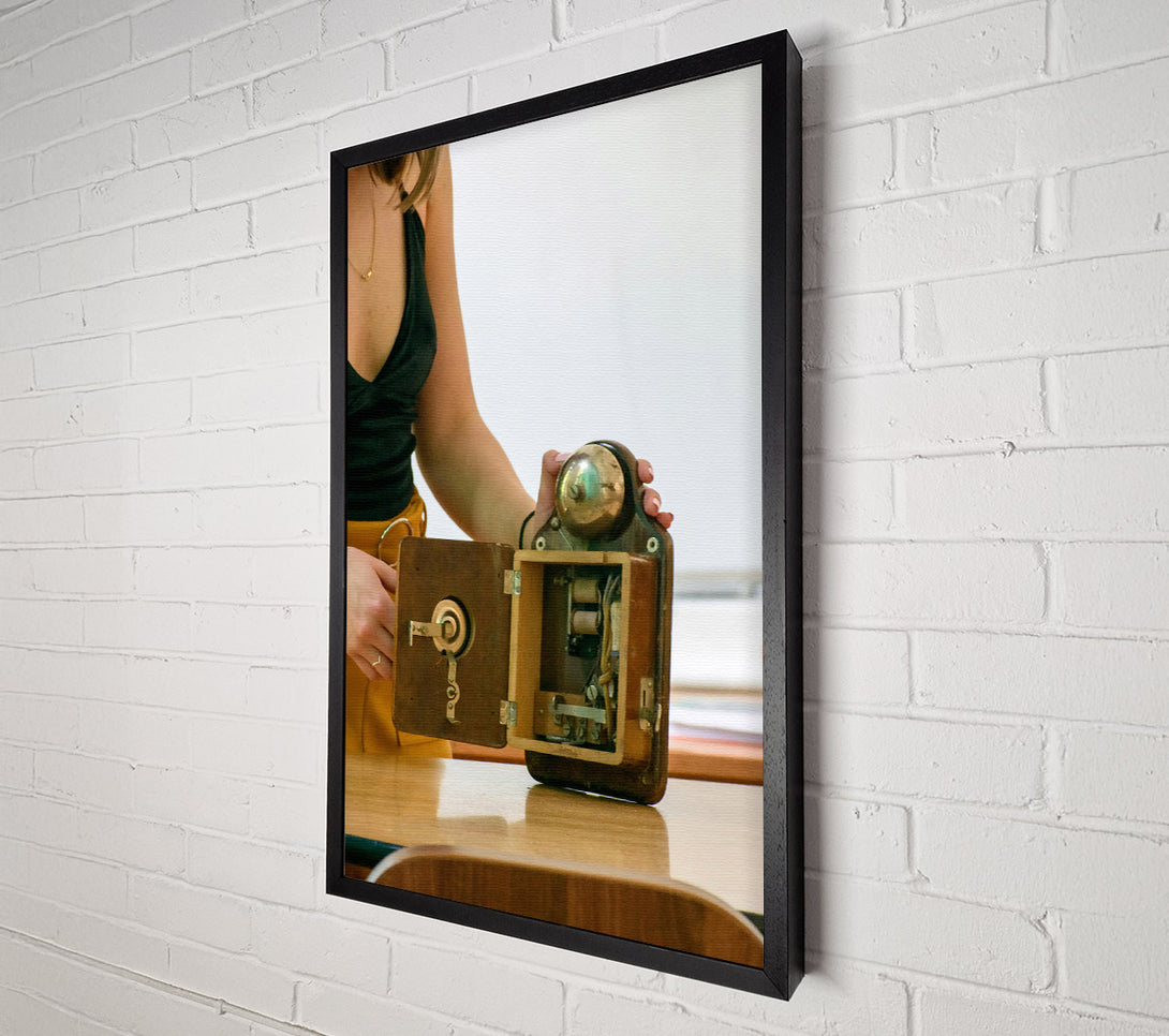  A Canvas Print of Brass Bell Interior Canvas Wall Art