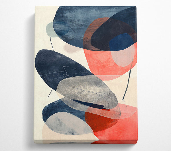  A Canvas Print of Pebbles Of Modern Art Canvas Print