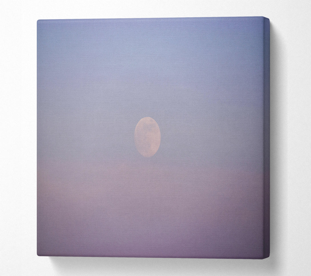  A Canvas Print of Lavender Full Moon Canvas Print