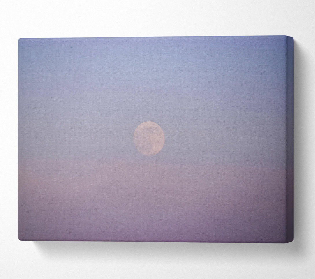  A Canvas Print of Lavender Full Moon Canvas Print