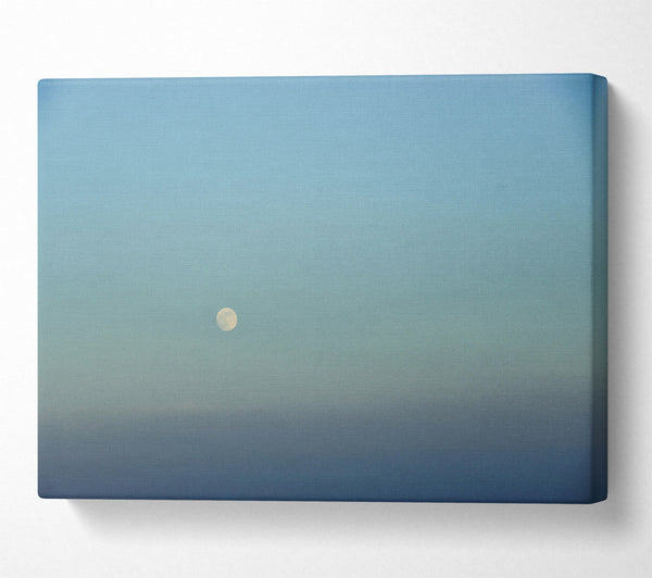  A Canvas Print of Pale Blue Moon Canvas Print
