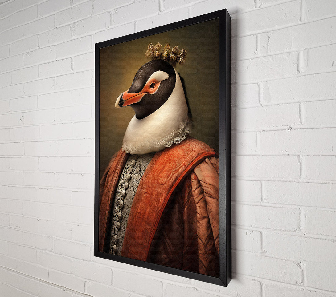  A Canvas Print of Penguin Renaissance Canvas Art