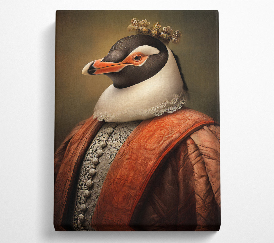  A Canvas Print of Penguin Renaissance Canvas Art