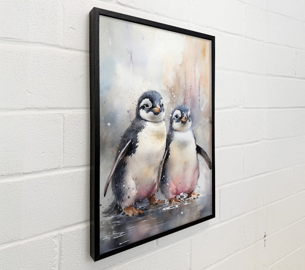 Penguin Soulmates Watercolour
