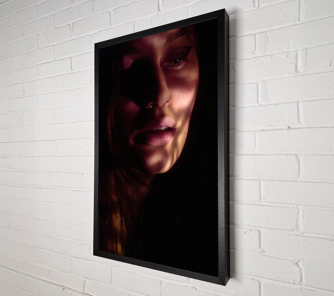  A Canvas Print of Crimson Light And Shadow Canvas Wall Art