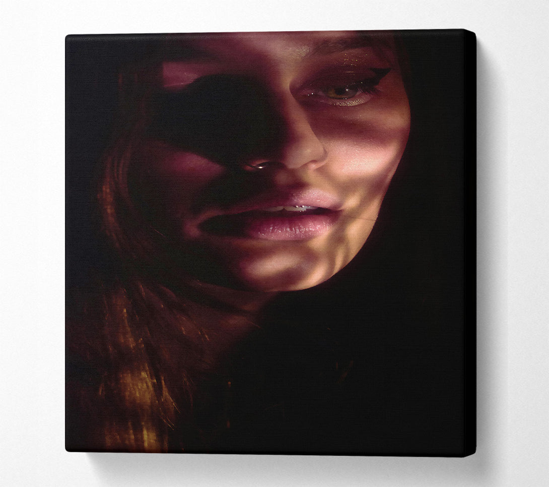  A Canvas Print of Crimson Light And Shadow Canvas Wall Art
