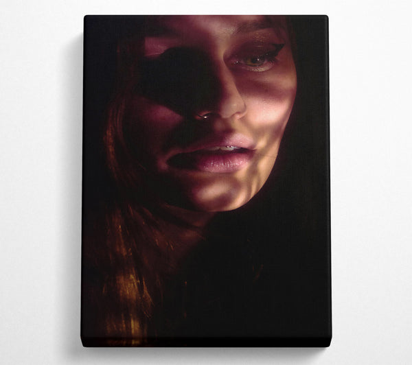  A Canvas Print of Crimson Light And Shadow Canvas Wall Art