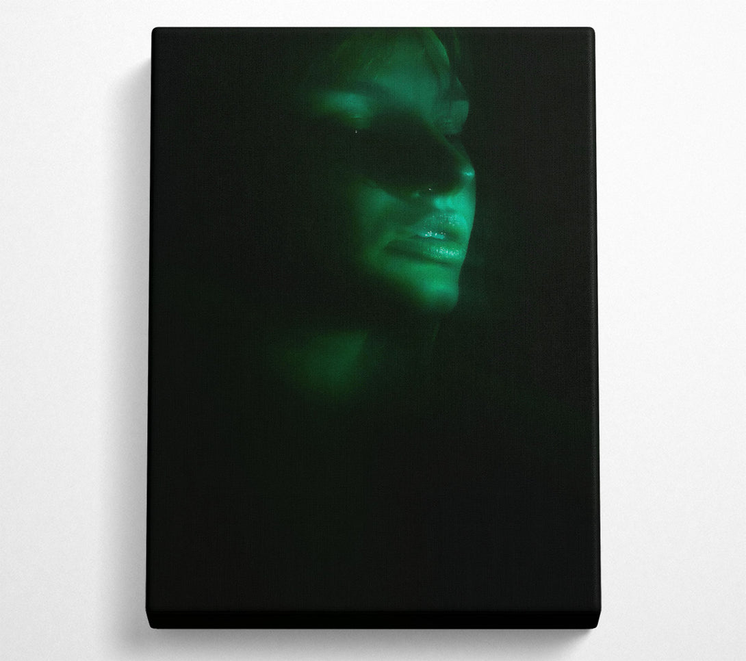  A Canvas Print of Emerald Green Gaze Canvas Art