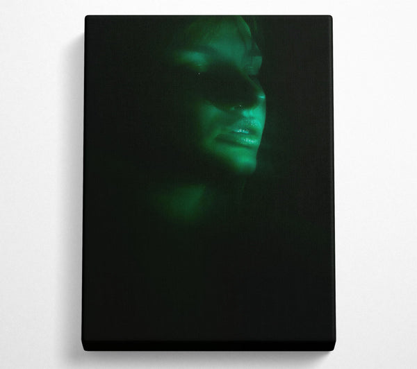  A Canvas Print of Emerald Green Gaze Canvas Art