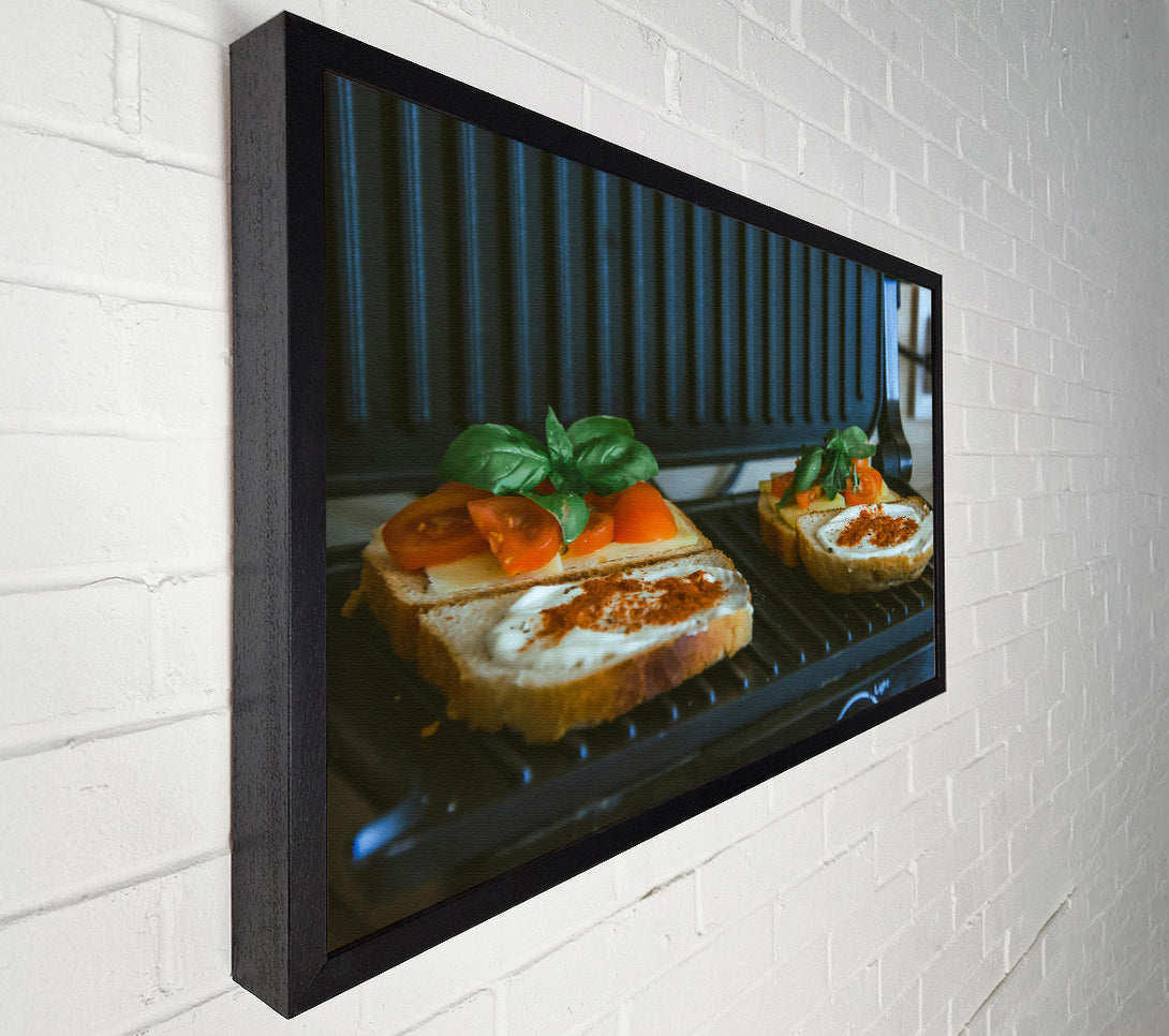  A Canvas Print of Red And White Grilled Cheese Canvas Print