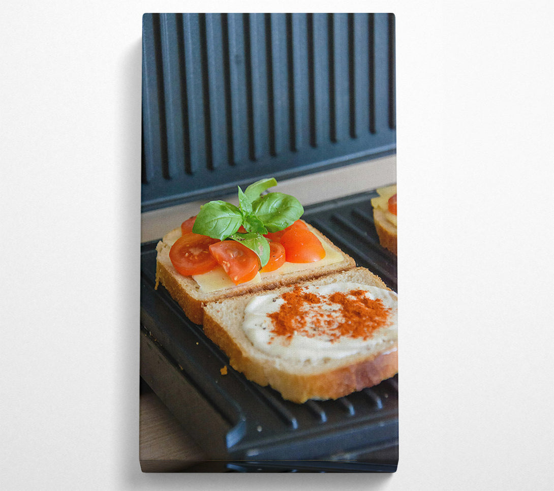  A Canvas Print of Red & White Grilled Cheese Canvas Wall Art