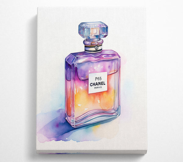  A Canvas Print of Perfume Bottle Watercolour Canvas Print