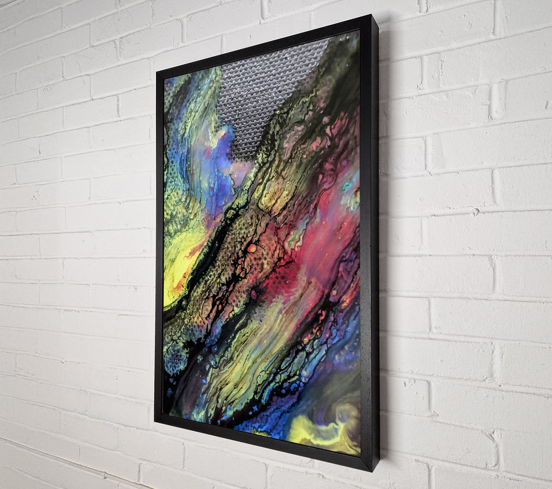  A Canvas Print of Black And Crimson Flow Canvas Art