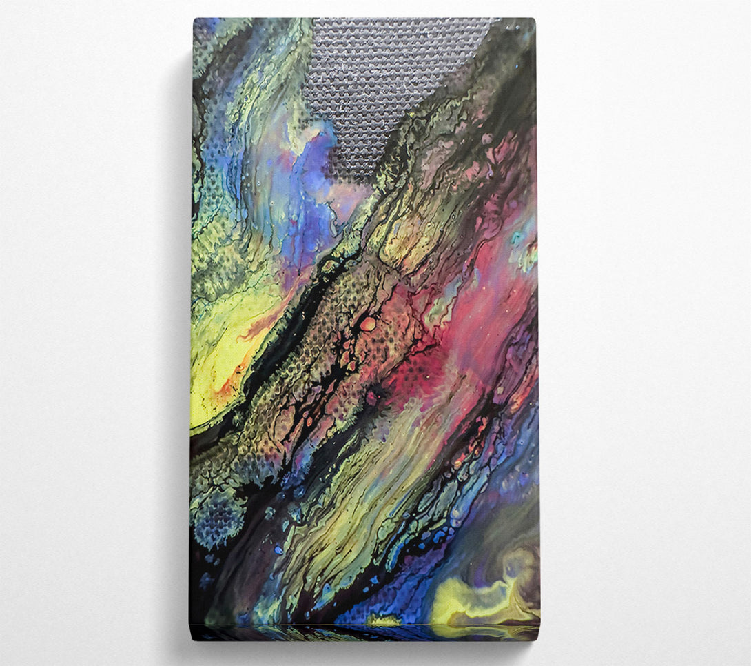  A Canvas Print of Black And Crimson Flow Canvas Art