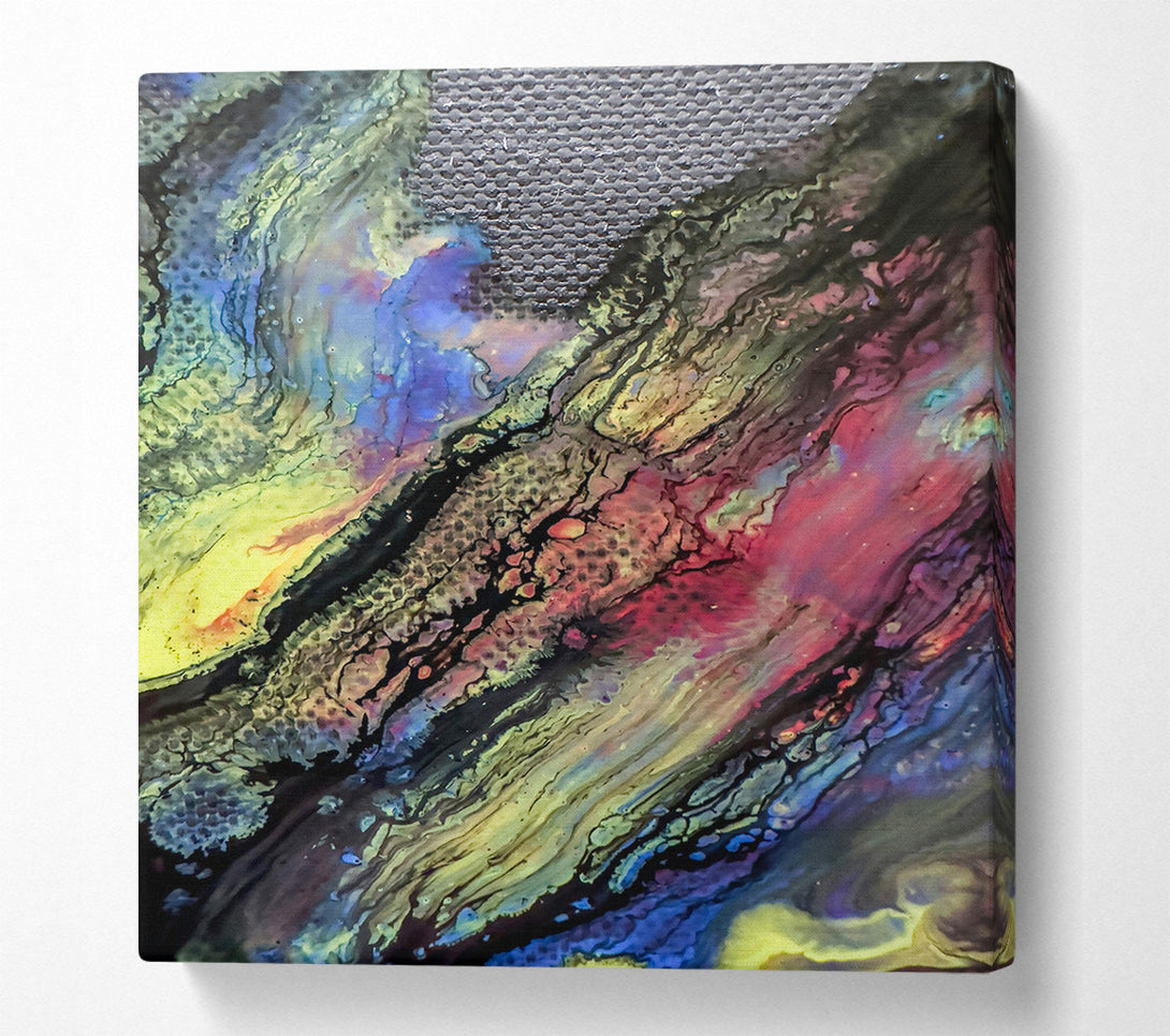  A Canvas Print of Black And Crimson Flow Canvas Art