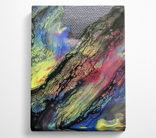  A Canvas Print of Black And Crimson Flow Canvas Art