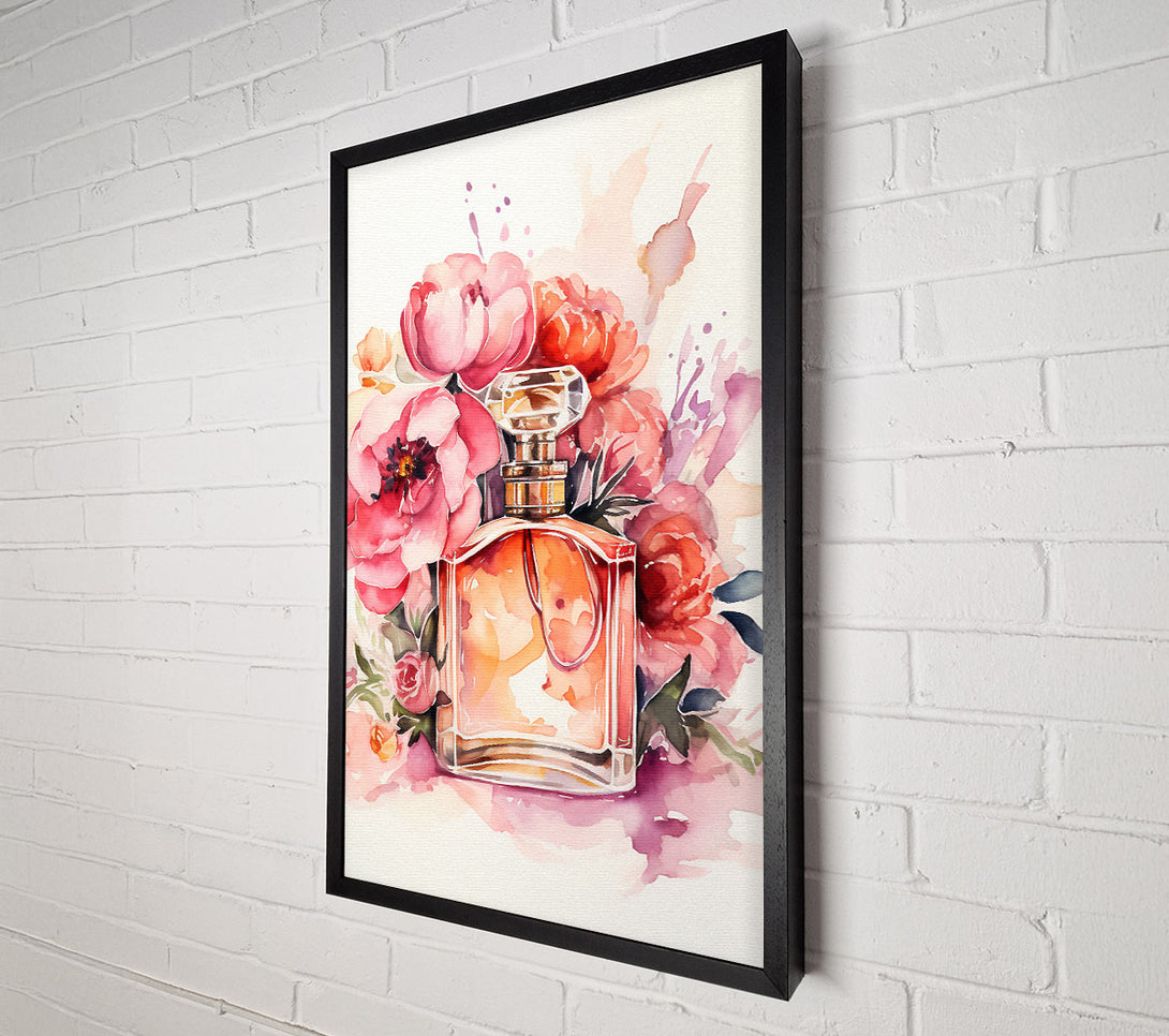  A Canvas Print of Perfume Flowers Watercolour Canvas Wall Art