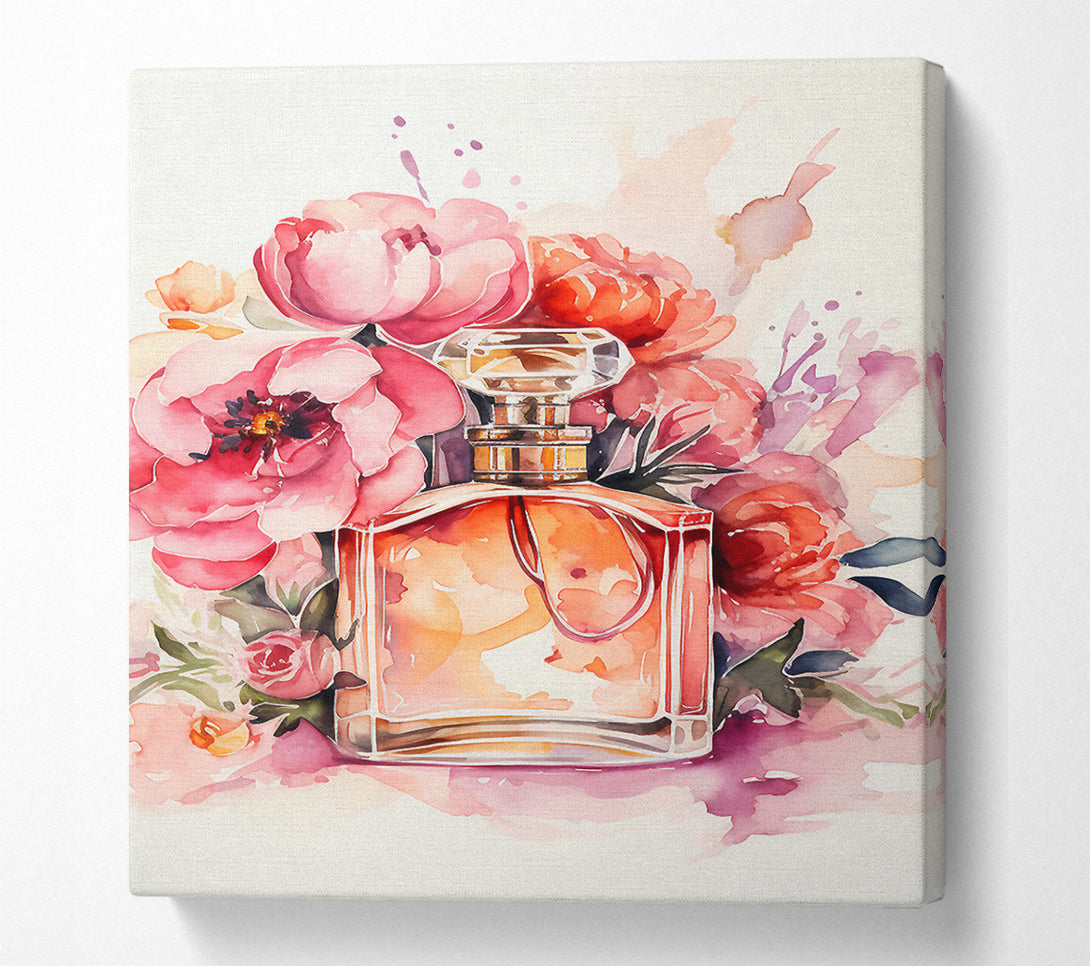  A Canvas Print of Perfume Flowers Watercolour Canvas Wall Art
