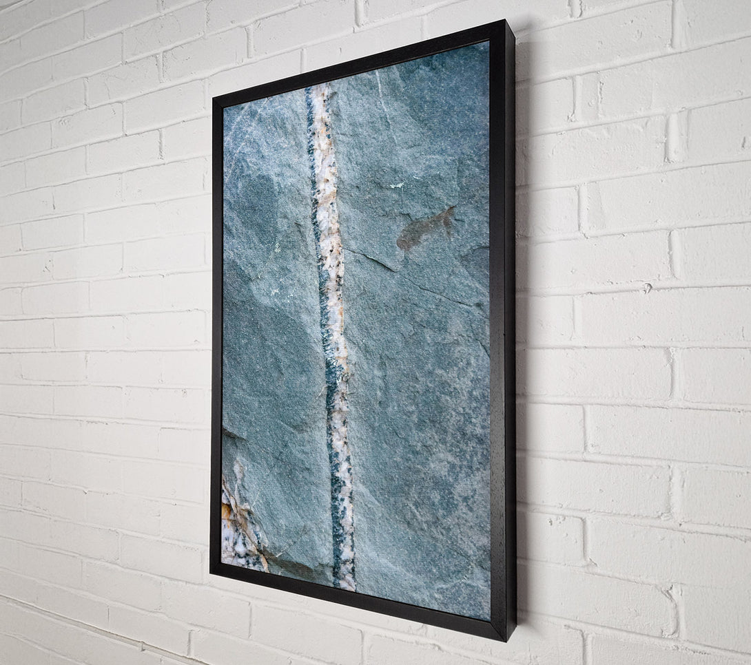  A Canvas Print of Silver Blue Vein Canvas Print