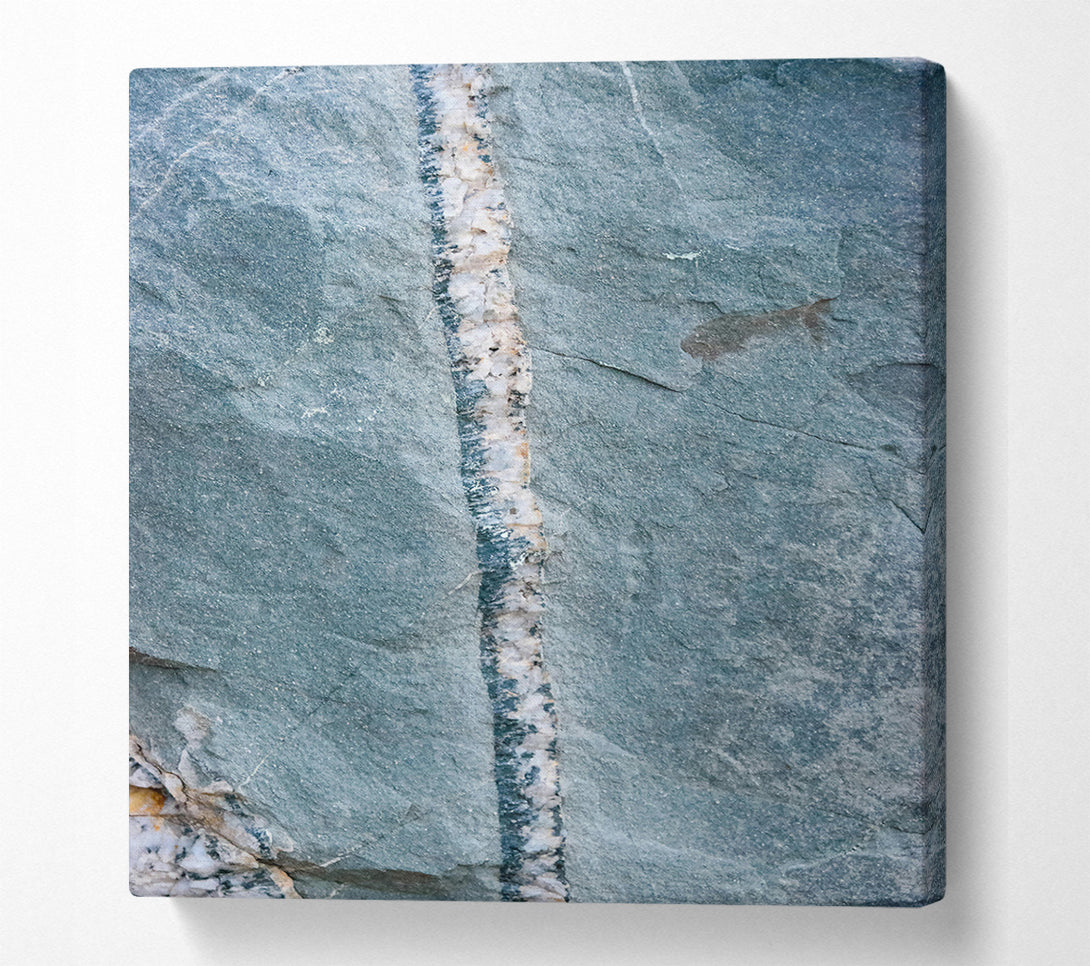  A Canvas Print of Silver Blue Vein Canvas Print