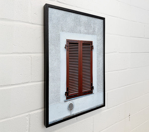 Slatted Brown Shutters