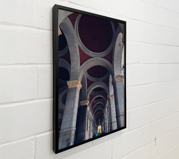 Crimson Arched Passageway