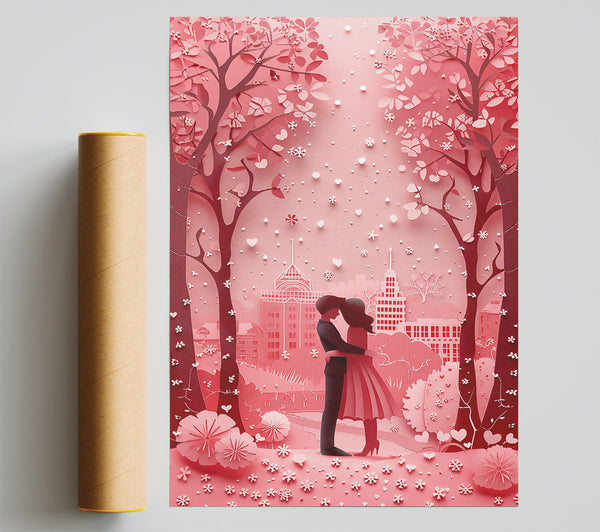 Pink Blossom Park Poster