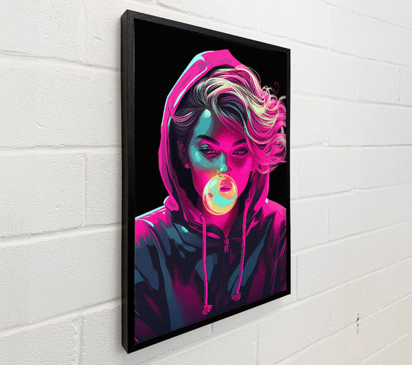 Pink Bubblegum Rebel Hoodie Girl