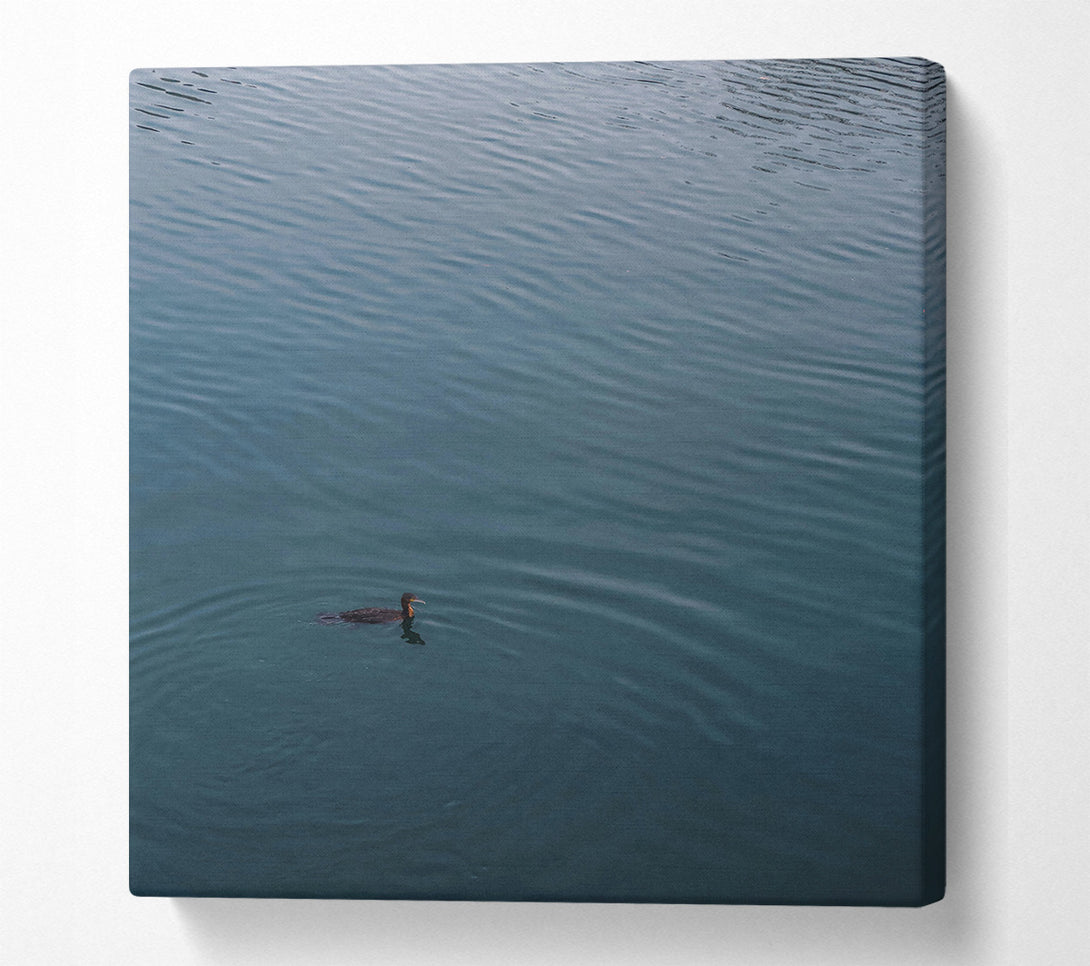  A Canvas Print of Teal Water Solitude Canvas Art
