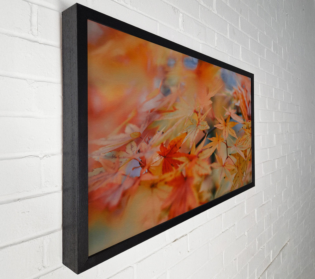  A Canvas Print of Golden Maple Leaves Canvas Wall Art