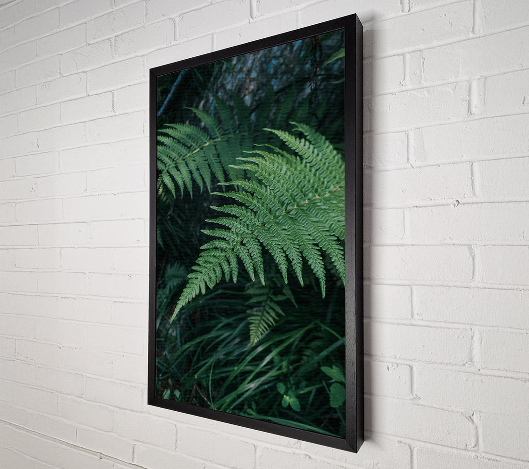  A Canvas Print of Emerald Forest Fronds Canvas Wall Art