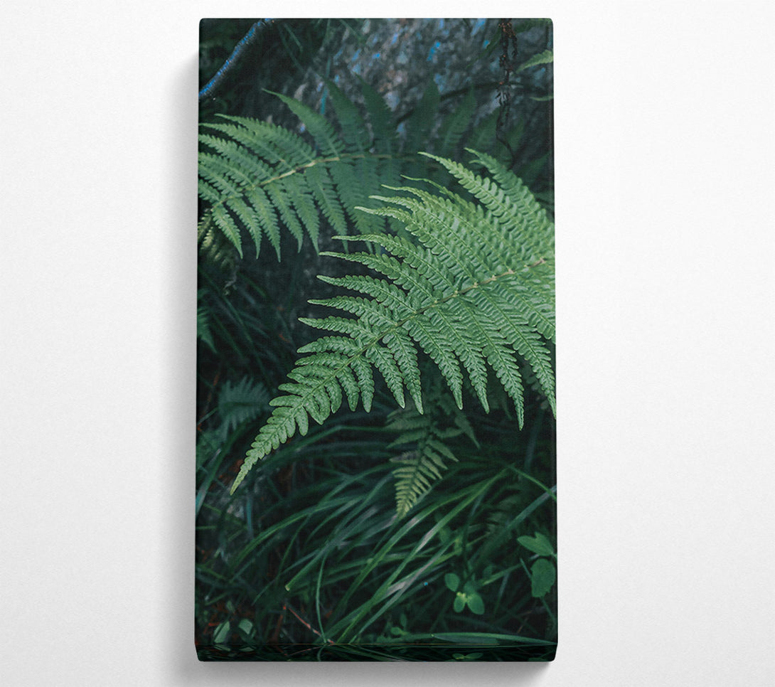  A Canvas Print of Emerald Forest Fronds Canvas Wall Art