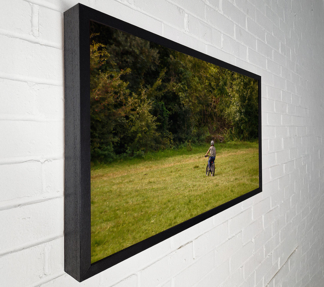  A Canvas Print of Green Field Ride Canvas Wall Art