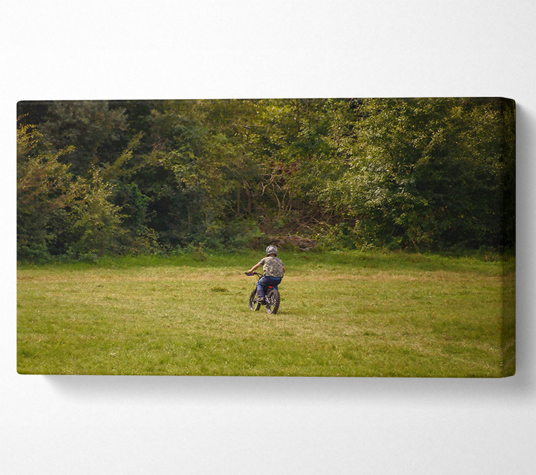  A Canvas Print of Green Field Ride Canvas Wall Art