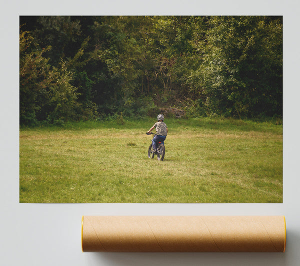 Green Field Ride Print