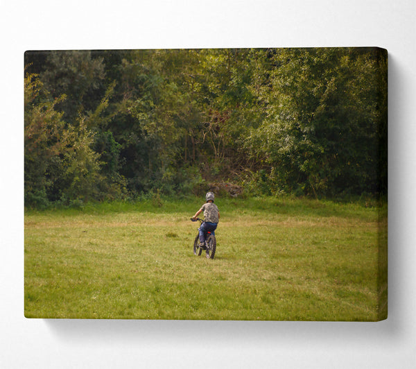  A Canvas Print of Green Field Ride Canvas Wall Art